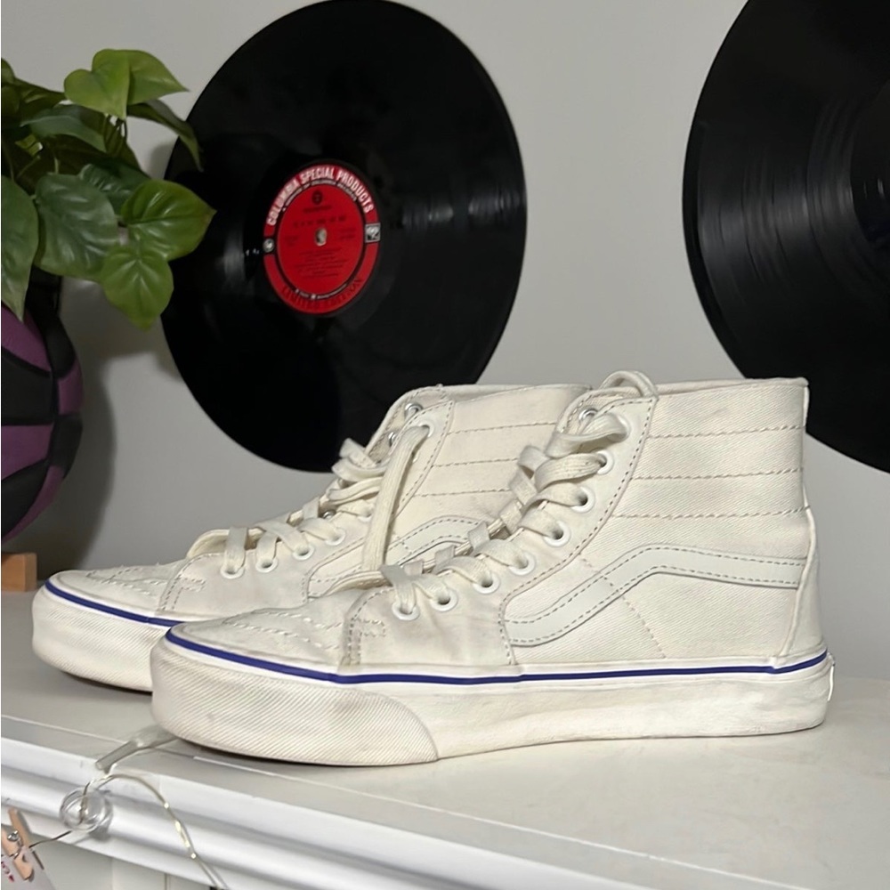 New Cream high top Vans